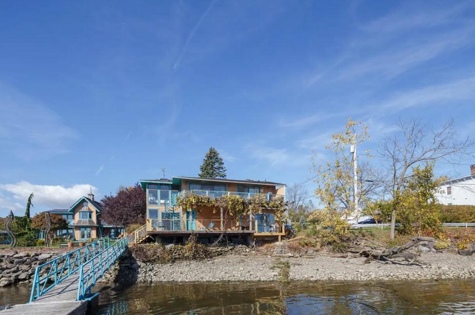 Hudson Riverfront Home Catskill Exterior foto
