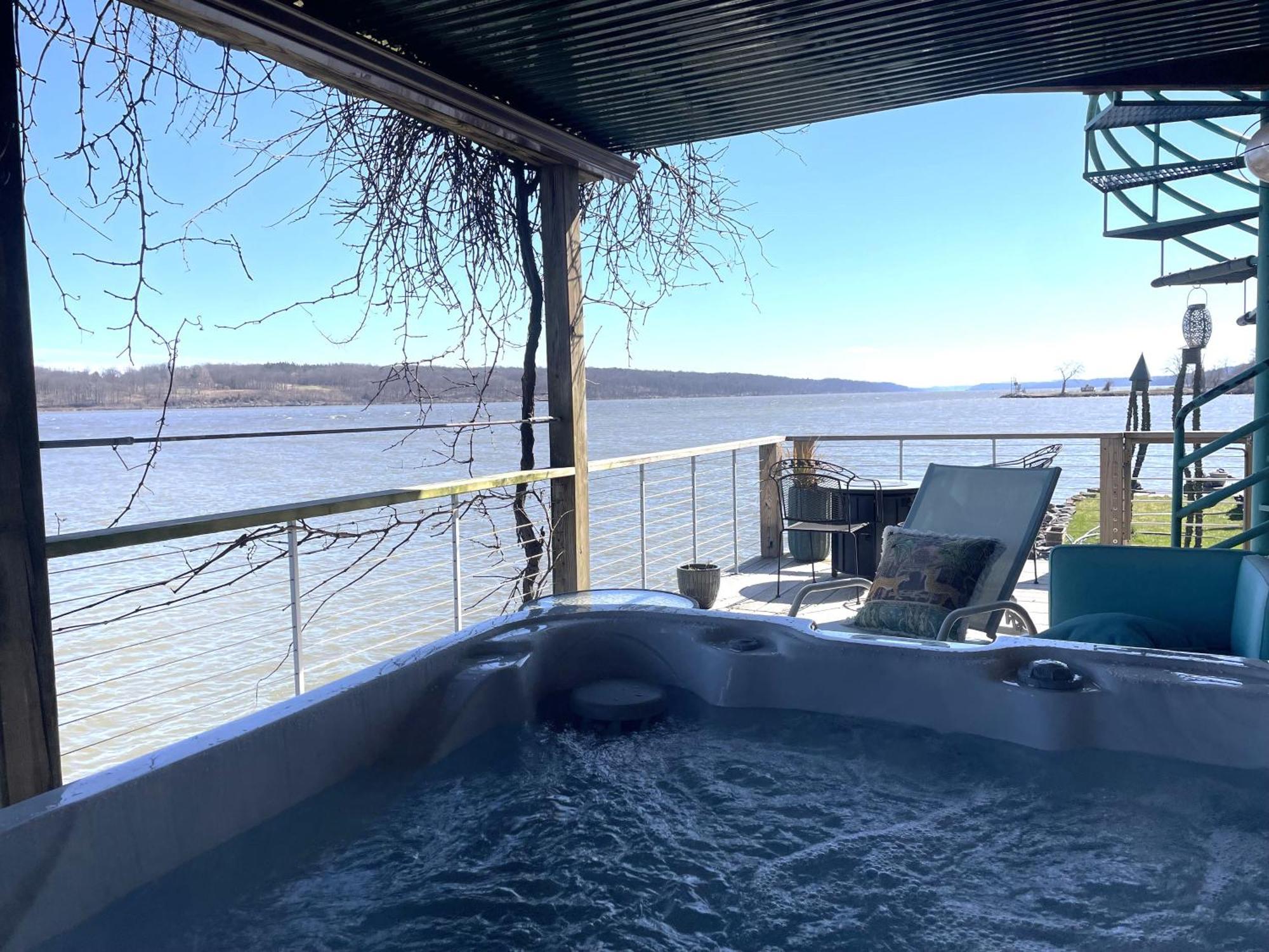 Hudson Riverfront Home Catskill Exterior foto